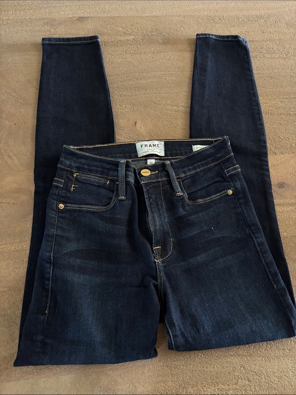 Frame Denim Dark Indigo Skinny Jeans - Women's